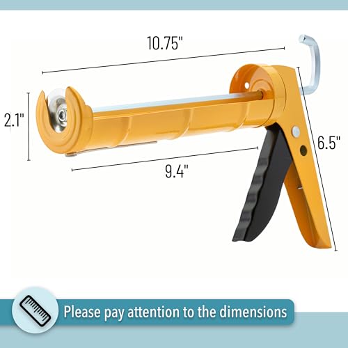 Image of Bates- Caulking Silicone Gun, 10:1 Thrust Ratio, Hand Caulking Guns, No Drip