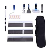 Cocoarm Selbstnivellierendes Zement-Werkzeugset, Bodenfarbschaber, Kelle und Rolle mit Verlängerungsstange für die Verlegung von Zement- und Harzböden Im Haus