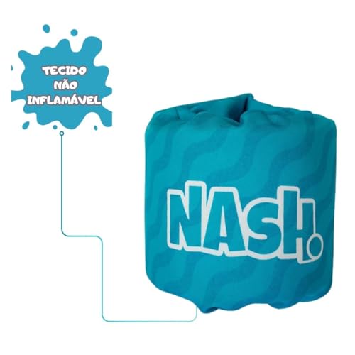 Kit Bóia Infantil Ajustável Colete Salva Vidas com Bóia Auxiliar Piscina Nash (Tubarão)