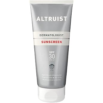 Altruist Dermatologist Sun Protection SPF 30 5-Star UVA & PPD 39 Protection UVB Protection Fragrance-Free Vegan Waterproof Non-Greasy Sunscreen for Sensitive Skin 200ml
