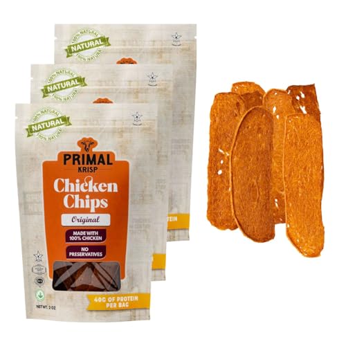 Primal Krisp, Original Chicken Meat Chips, 3 Pack (2oz Each),