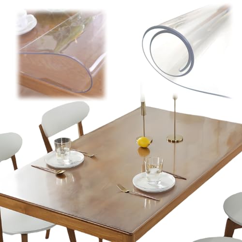 �f�X�N�}�b�g ���� �e�[�u���}�b�g �e�[�u���N���X PVC �� �h���h�� �ϔM �������ȒP ���R�ْf �ƒ� �I�t�B�X (����2mm,�����`60*120cm)