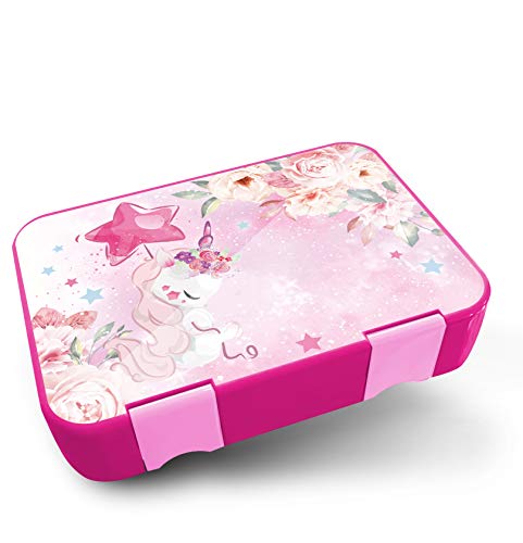 yabaduu Design Protective Film for Lunch Box Schmatzfatz Junior Perfect Fit 20.45 x 14 cm Children's Lunch Box Sticker Matte Sticker Accessory Lunch Box (Y047-02 Unicorn