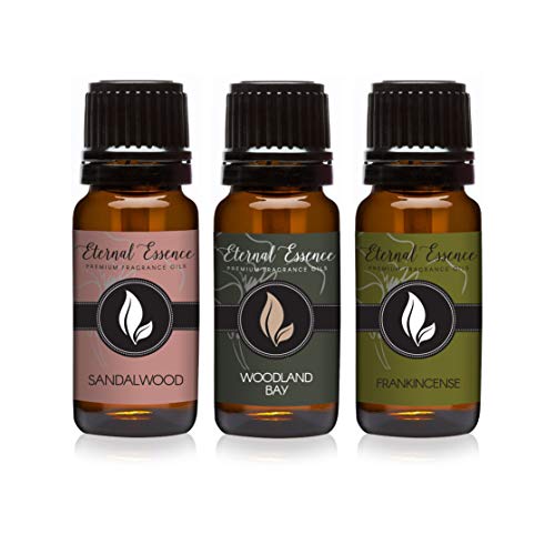 Image of Trio (3) - Sandalwood, Woodland Bay & Frankincense - Premium Fragrance Oil Trio - 10ML