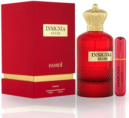 Hamidi INSIGNIA GULES Eau De Parfum Spray 105ML (3.5 OZ) - Long Lasting Perfume for Women & Men, Captivating & Harmonious Blend, Unisex Perfume