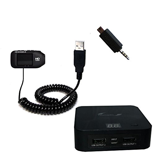 Gomadic Unique Portable Rechargeable Battery Pack designed for the Drift HD/Ghost / 170/720 - High Capacity charger that fits in your pocket