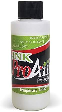 Body Paint - ProAiir Temporary Tattoo Ink - 4.2 oz (120ml) White