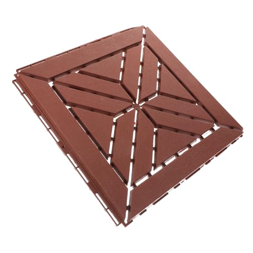 Lurrose Piastrelle Autobloccanti Per Pavimentazione Esterna Pavimento in Finto Ad Incastro Piastrelle Per Terrazze Per Balconi e