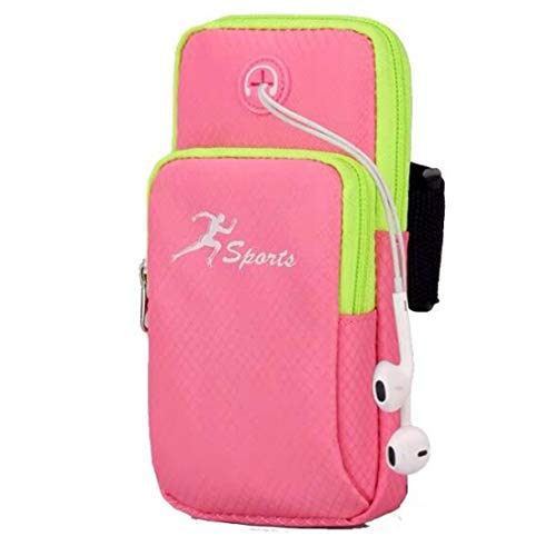 Phone Arm Band Gym Phone Holder for Arm, iPhone Pouch iPhone Arm Case for iPhone XS/XR/X/8/7/6 Plus, iPhone 7 Plus Armband Cell Phone Arm Holder for Samsung Galaxy S9/S8/S7/LG (Pink#1)