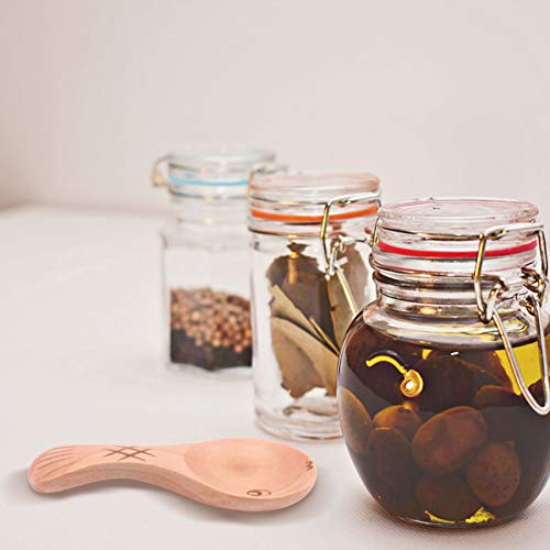 6 Unidades Colher De Madeira Colheres De Arroz Asiático Talheres De Madeira Chinesa Colheres De Gelé