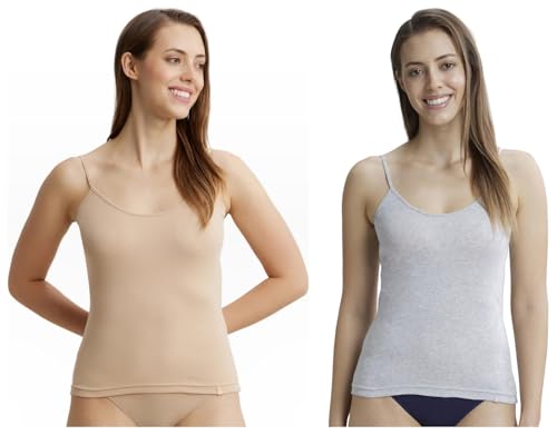 Image of Jockey Women's Cotton Regular Fit Spaghetti Top