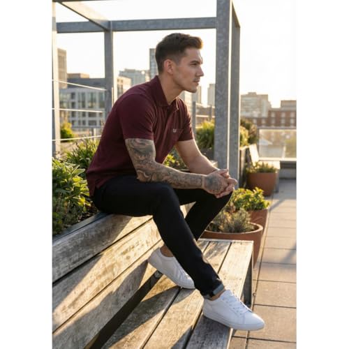 Image of SIDE UP Polo T Shirt for Man with Pocket, Polo T Shirts for Men, Summer Shirt with Collar, Half Sleeve, Cotton Blend, Light Weight, Comfotable Fit (Pack of 1) M to 3XL