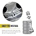 Bawkars 4 PCS TR416 Valve Stems, High Pressure Tubeless Valves, Metal Clamp-in Tire Valve Stems Outer Mount, Fit Cars, Trucks, Trailers & ATVs (Silver)