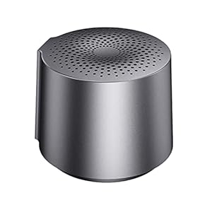 HOAIYO Draagbare draadloze Bluetooth-luidspreker, TWS Stereo, BT 5.0 met microfoon, 6 uur speeltijd, zakluidspreker voor thuis, reizen, geschenken (Grijs)