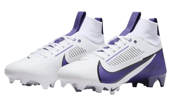 Nike Vapor Edge Pro 360 2 TB Men's Football Cleats White Purple FQ4044-103 Size 163