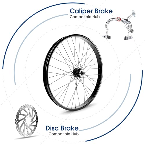 Image of BBR Tuning Heavy Duty 12 Gauge 26Inch x 1.25 Inch Front Bike Rim - Bicycle Wheel - Mountain Bicicleta