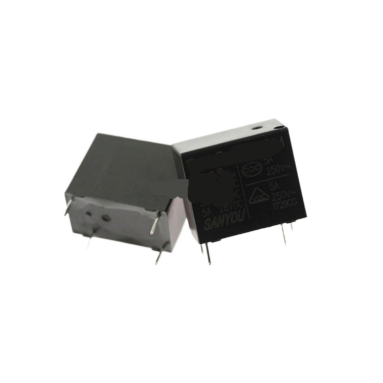 Relé de 5A 250V de 4 pines tipo 105DM-124DM para reemplazo electrónico seguro 2