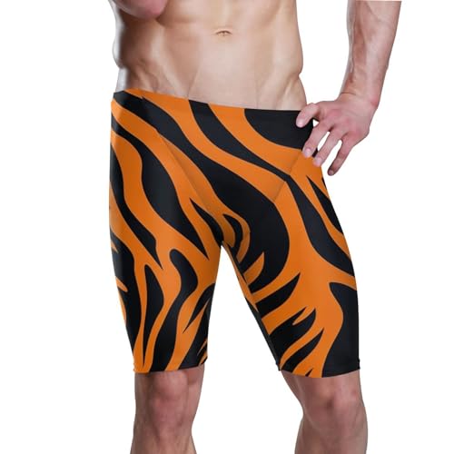 UMIRIKO Tiger Stripe Men's Swim Jammers Swimsuit M B0402145