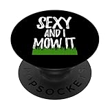Sesso E Io Falciarlo Divertente Donne Greenary Prato falciato Amore PopSockets PopGrip Intercambiabile