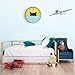 Lafocuse 12 Inch Silent Cat Wall Clock Battery Operated, Black Cat Clock Analog for Girls Room, Cute Animal Clock for Kids Bedroom