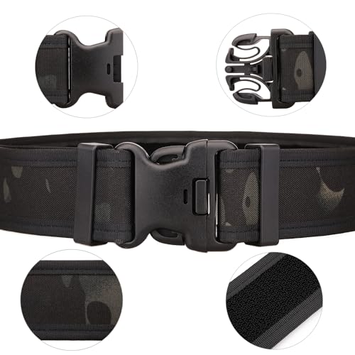 CREATOR Men's Tactical Belt Adjustable Utility Belt Heavy-Duty Work Belt with Quick Release4