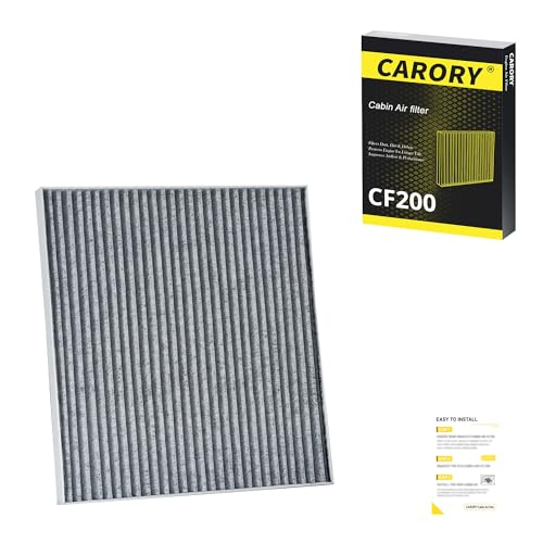 CARORY Cabin Air Filter w/Activated Carbon for Jeep Cherokee 2.4L / 3.2L (2014-2020), Not Fit Grand Cherokee, Chrysler 200 (2015-2017), OE# 68223044A, 68223044AA, CF12000, XC10305