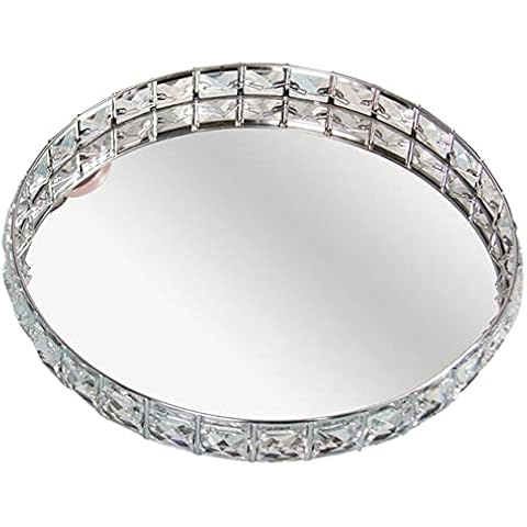Rammento 26cm Silver & Crystal Serving Tray Cover