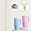 Pabucle Charm Accessories for Stanley Cup 10 PCS Cute Coffee Charm for Tumbler Gifts for Women