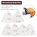 SWZHAI 120 Pcs Triangle Sanding Pads, 80/120/150/180/240/400 Grits Detail Sander Sandpaper Hook and Loop Sanding Sheet,3-1/8