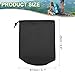 PATIKIL Stuff Sack, 5 x 10 Inch Waterproof Outdoor Storage Sack Portable Drawstring Dust Flap Bag Lightweight Sleeping Bag for Camping Hiking Backpacking, Black