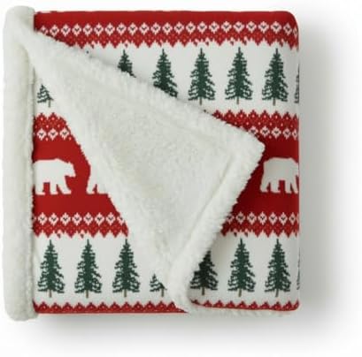 Eddie Bauer - Sherpa Throw Blanket for Couch 50x60 – Ultra Soft R...