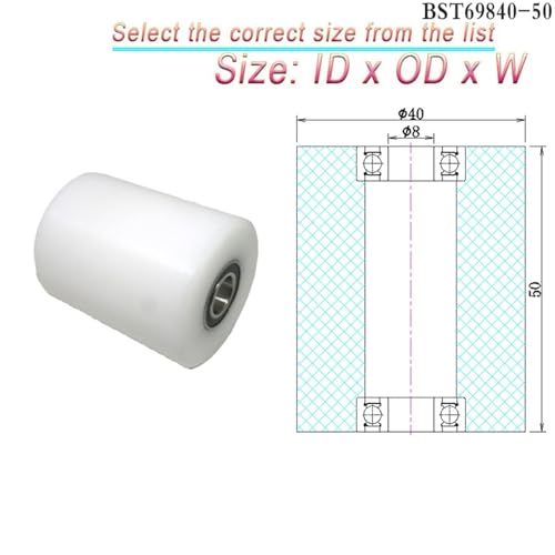 Roulement rigide à billes 6x40x50 à double insert plastique antichoc