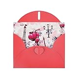 Carte de vœux en papier nacré Paris Tour Eiffel France pour anniversaire, Thanksgiving, Noël, Nouvel An