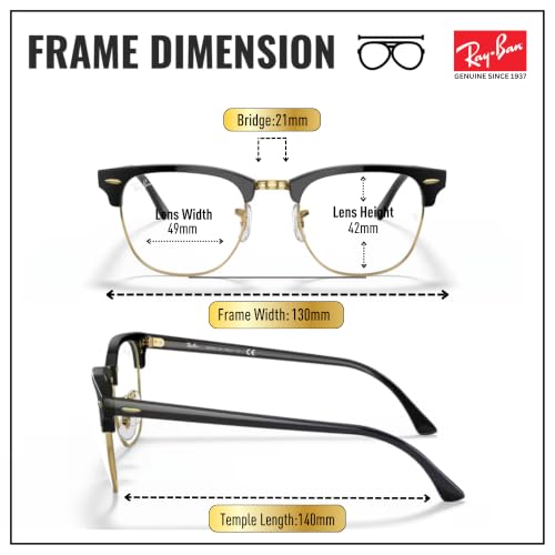 Image of Ray-Ban RB3016 CLUBMASTER BLUE-VIOLET LIGHT CLEAR Sunglass w /Official Kit