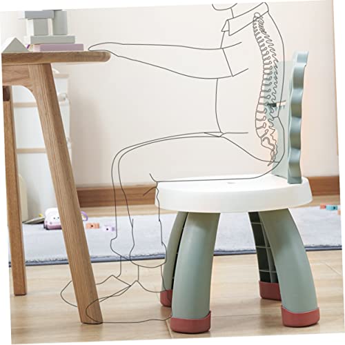 Nusitou Portable Chair Children's Chair Green Chair Chairs For Kids Barstool Chairs Baby Childlike Green Non- Floor Mat Pvc Plastic Chairs #TOP3