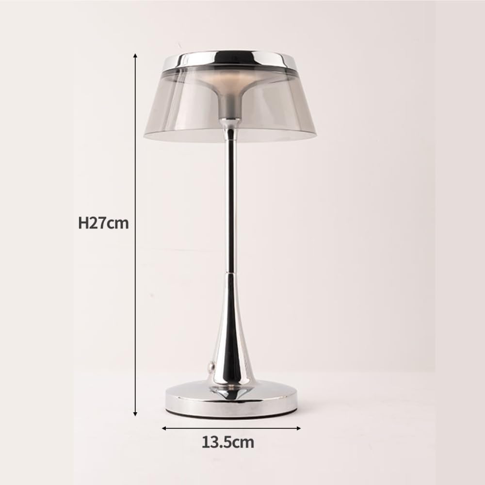 Lampada da barra a LED, luce notturna ambientale for soggiorno | LED, metallo acrilico, controllo touch, luce ambientale, soggiorno camera da letto(Grey)