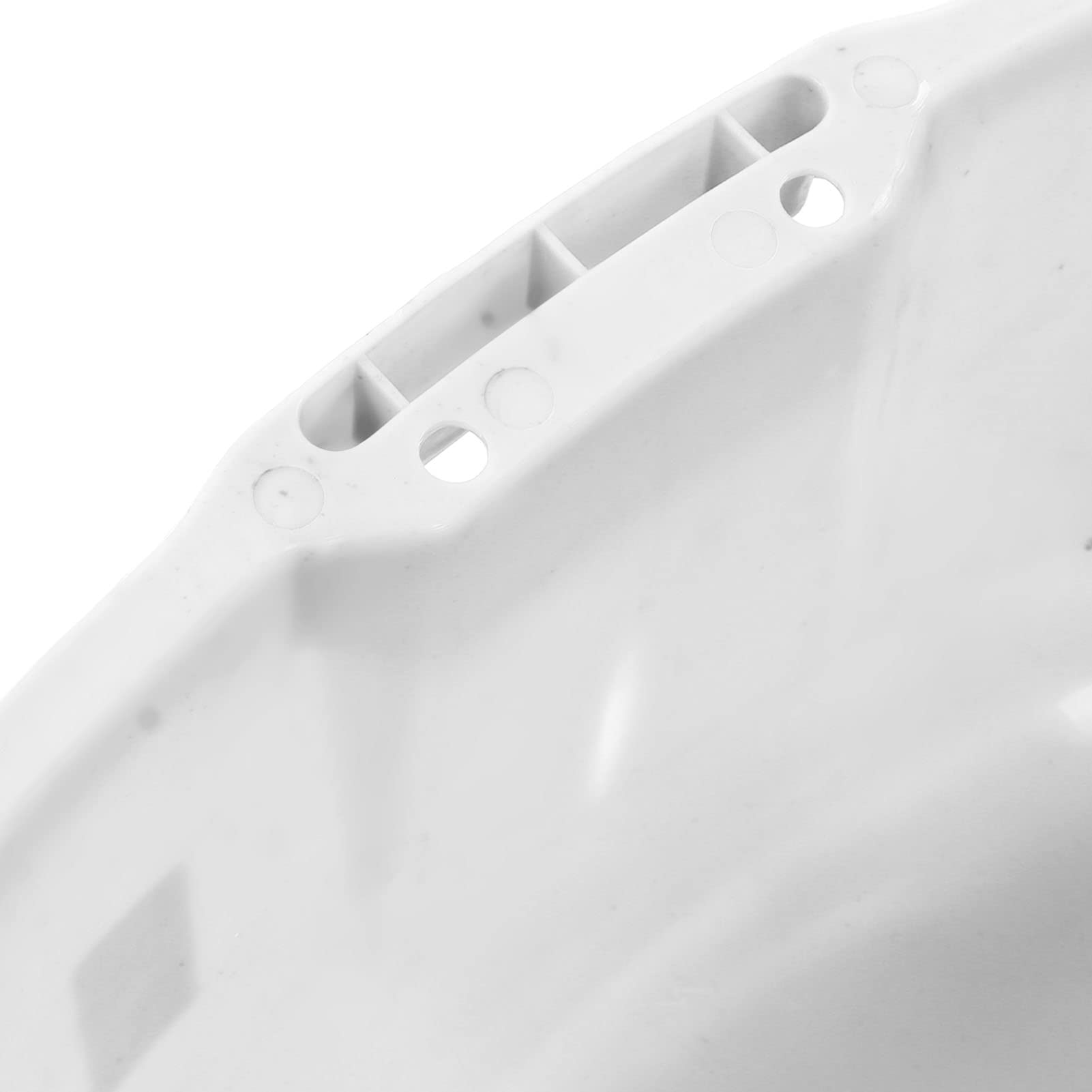 Cocoarm Paletta per Carichi Pesanti Paletta per Rifiuti Grande in Plastica PP 44 X 38 X 18 Cm Doppio Manico Grande capacità Resistente all'usura per l'essiccazione di Cereali Raccolta della (WHITE)
