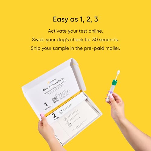 embark breed identification kit - most accurate dog dna testing kit - 99 breed ancestry accuracy for mixed breed dogs - plus relative finder amp family tree