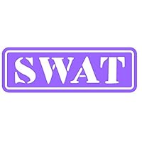 Amazon.co.jp: SWAT 文字 ロゴ カッティング ステッカー (17.銀) : 車