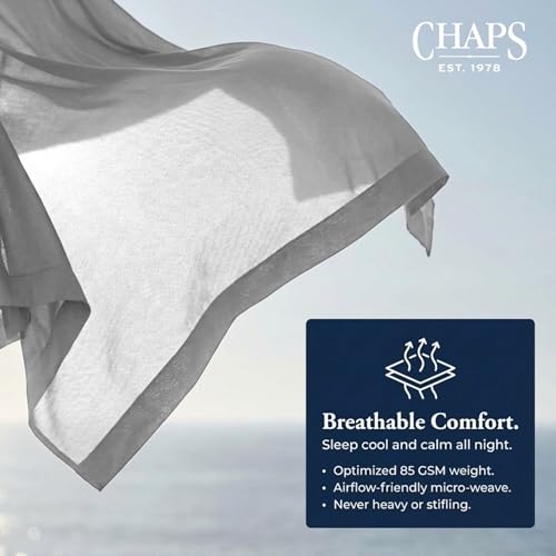 Image of Chaps Twin Size Sheet & Pillowcase Sets- 6 Piece, Deep Pocket, Wrinkle Free