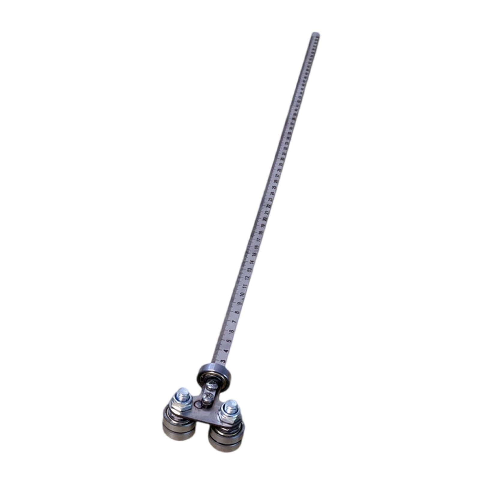 KESOTO Guida per con righello di profondità, accessorio robusto in metallo per lavori di falegnameria, posizionamento, taglio, rifilatura e fresatura, Style I