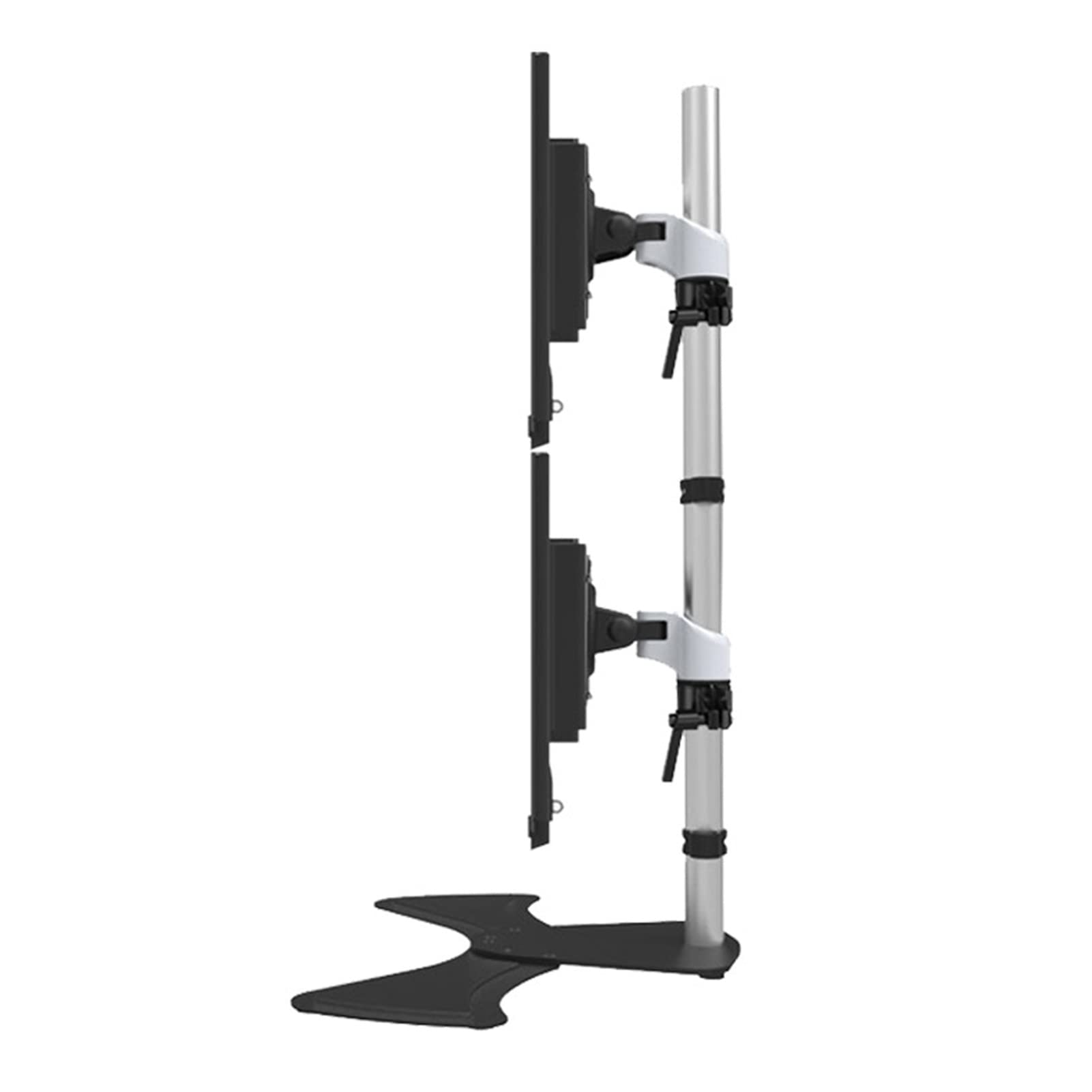 asdchZen Dual Monitor Stand,Free Standing Full Motion Monitor Desk Mount,Monitor Stands For 2 Monitors Up To 27 Inch