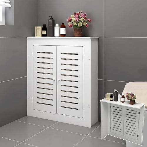 Cubiertas de radiador de MDF mueble cubre radiador ventilado con estante 2