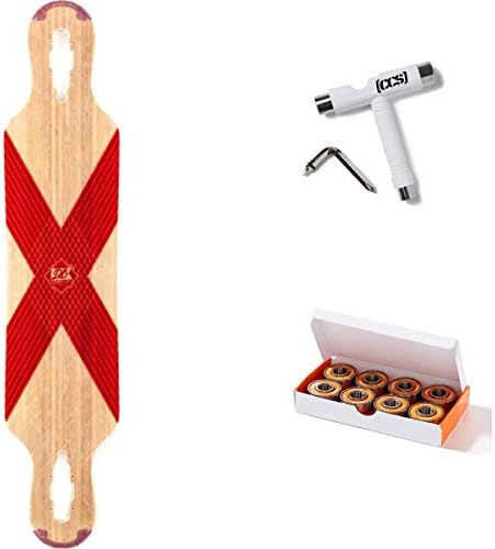 DB Coreflex Compound Longboard Deck - Flex 2-42" with CCS Skate Tool and ABEC 7 Built in Spacer Bearings