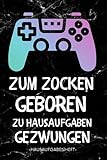 Hausaufgabenheft: Schülerkalender , mit 2x Stundenplan | DIN A5 | 109 Seiten | 52 woche , Schulplaner , Gamer Hausaufgabenplaner