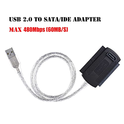 Adaptador de cable USB 2.0 para disco duro IDE SATA miniatura 3