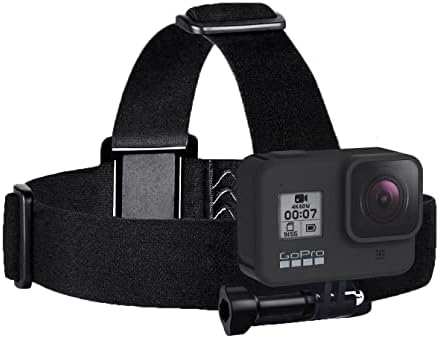 Sametop Head Strap Mount Compatible with GoPro Hero 11, 10, 9, 8, Hero 7 Black, 7 Silver, 7 White, Hero 6, 5, 4, Session, 3+, 3, 2, 1, Hero (2018), Fusion, Max, DJI Osmo Action Cameras