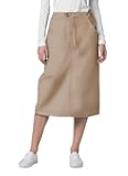 Adar Universal Scrub Skirts for Women - Mid-Calf Drawstring Scrub Skirt