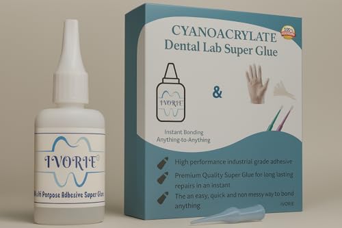 Ivorie Instant Bonding Glue Adhesive - Dental Lab (Thin - 1oz)