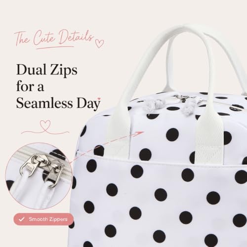 Image of LOVELYWIND Lunch Box for Women Cute Lunch Bags for Women Lunch Tote Bags Reusable Insulated Lunch Box Large Capacity Reusable Insulated Cooler for Work or Travel Gifts or Beach
